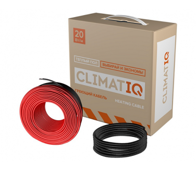 206327 Двухжильный нагревательный кабель CLIMATIQ CABLE (20Вт/м) 90м/1800Вт