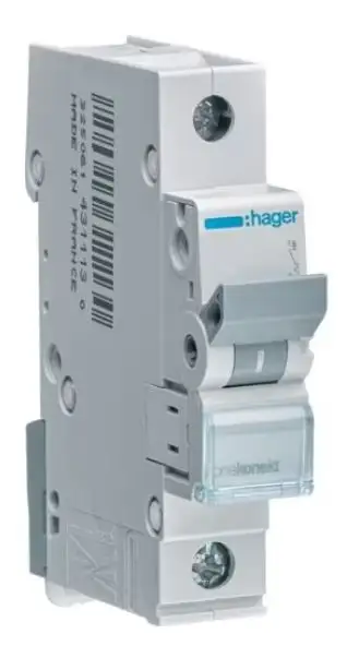 Автоматический выключатель HAGER MBN116E 1P B 16A