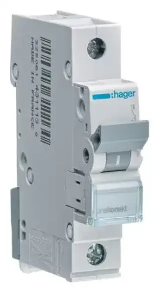 Автоматический выключатель HAGER MBN106E 1P B6 6A