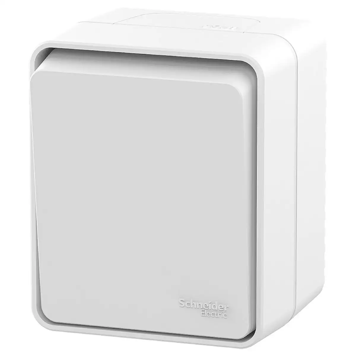 ATLASDESIGN PROFI IP54 О/У 1-клавишный ВЫКЛЮЧАТЕЛЬ КНОПОЧНЫЙ, сх.1, 10А, БЕЛЫЙ - фото, цена в Минске