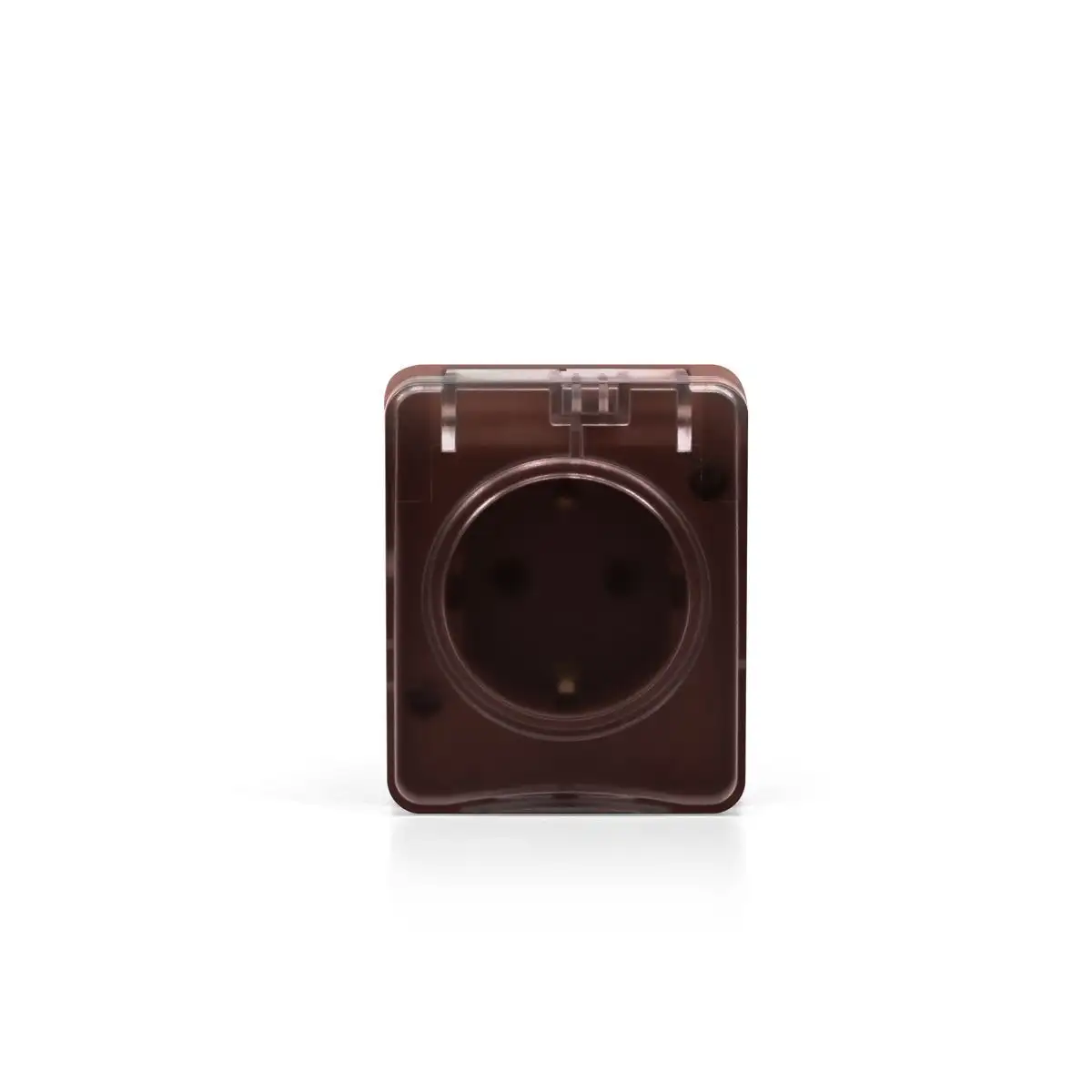 ATN546045 AtlasDesign PROFI IP54 О/У РОЗЕТКА с заземлением со шторками 16А 250В, КОРИЧНЕВЫЙ - фото, цена в Минске