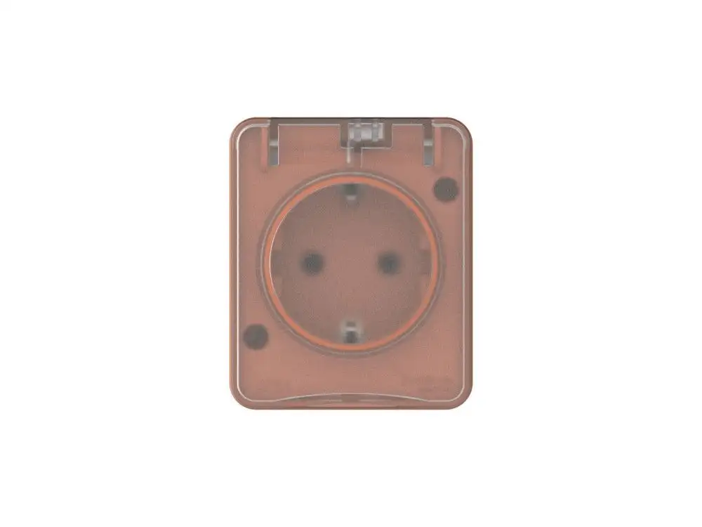 ATN547045 AtlasDesign PROFI IP54 О/У РОЗЕТКА с заземлением со шторками 16А 250В, ТЕРРАКОТОВЫЙ - фото, цена в Минске