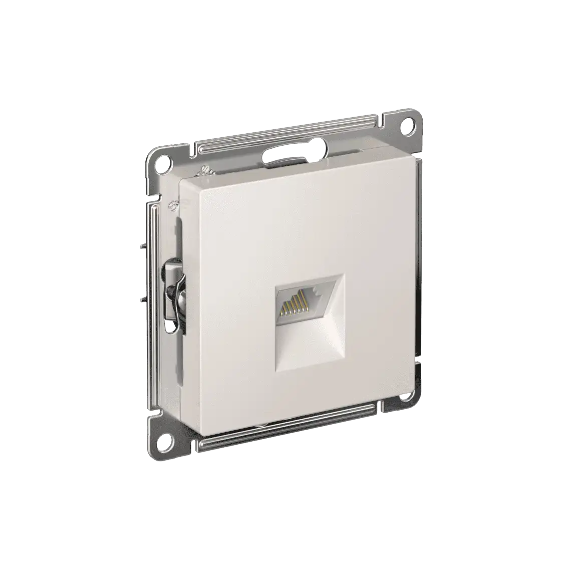 ATLASDESIGN РОЗЕТКА компьютерная RJ45 кат. 5e, механизм, ЖЕМЧУГ