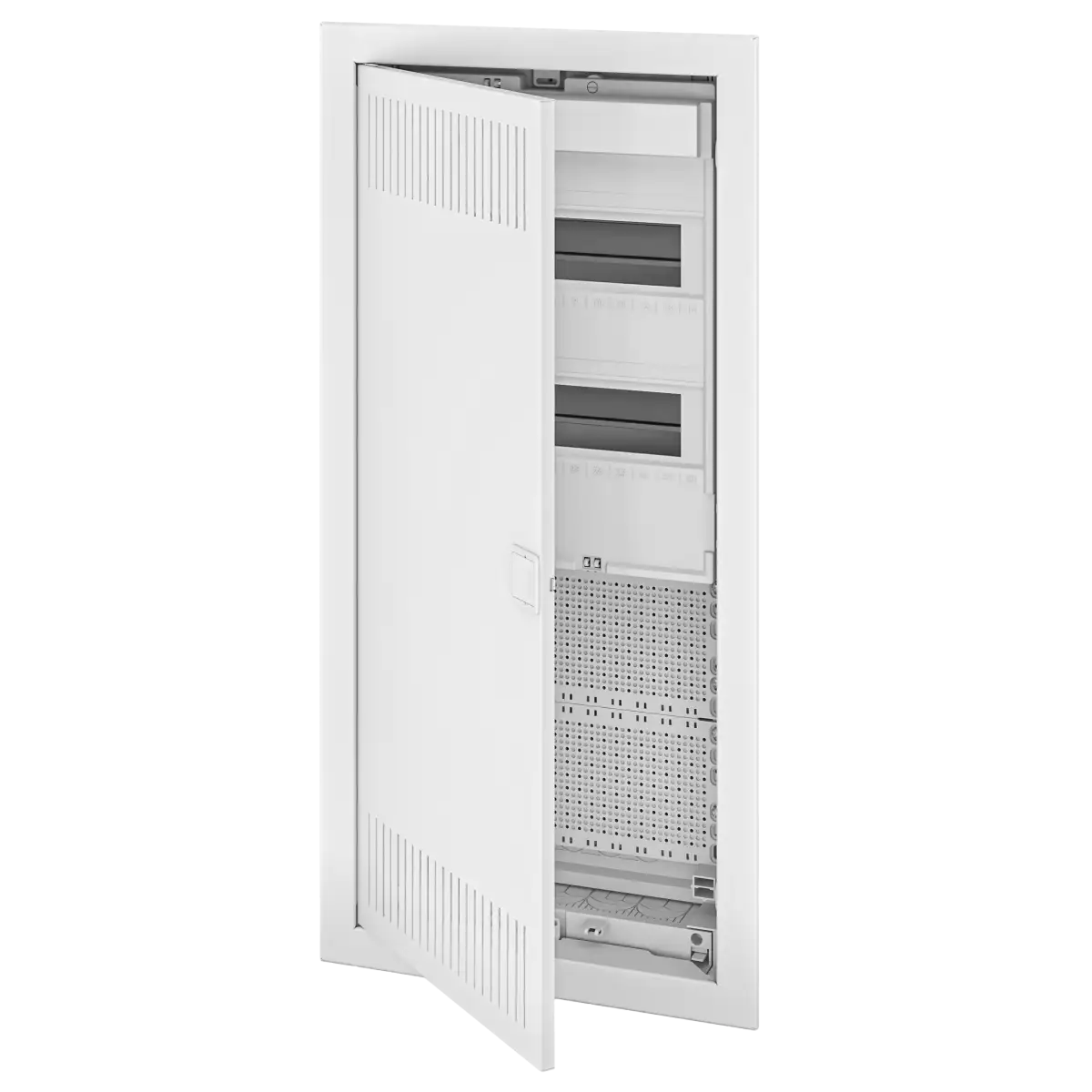 U48ES 4/2 PL, Щит встраиваемый комбинированный 4/2 с металл. дверцей, IP30