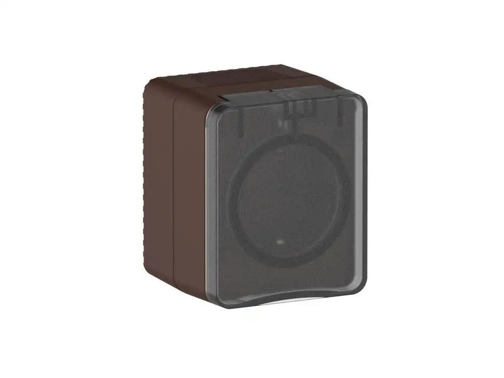 ATN546045 AtlasDesign PROFI IP54 О/У РОЗЕТКА с заземлением со шторками 16А 250В, КОРИЧНЕВЫЙ - фото, цена в Минске