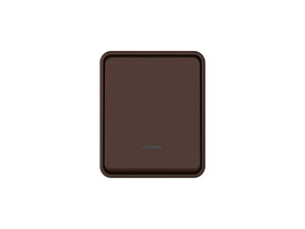 ATN546013 AtlasDesign PROFI IP54 О/У 1-клавишный ВЫКЛЮЧАТЕЛЬ с подсветкой 10 АХ, КОРИЧНЕВЫЙ - фото, цена в Минске