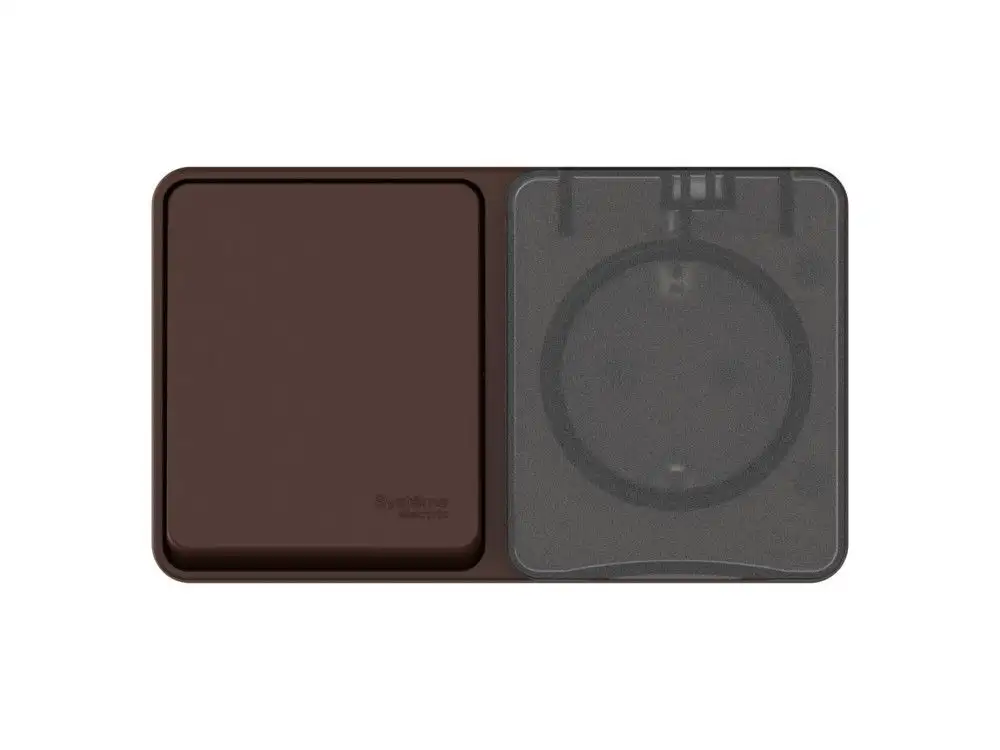 ATN546070 AtlasDesign PROFI IP54 О/У БЛОК: РОЗ. з/к со шт. 16А, ВЫКЛ.1-клав.10А, КОРИЧНЕВЫЙ - фото, цена в Минске