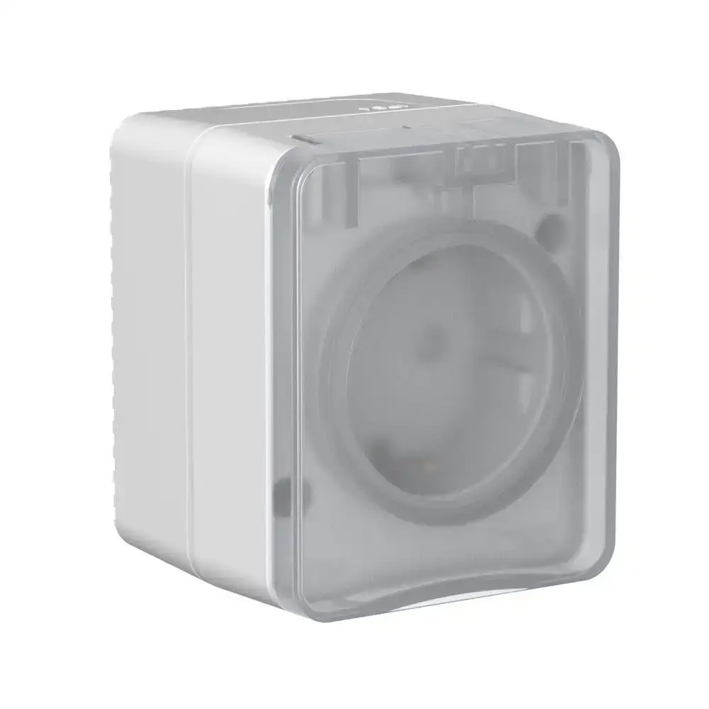 ATN543045 AtlasDesign PROFI IP54 О/У РОЗЕТКА с заземлением со шторками 16А 250В, СЕРЫЙ - фото, цена в Минске