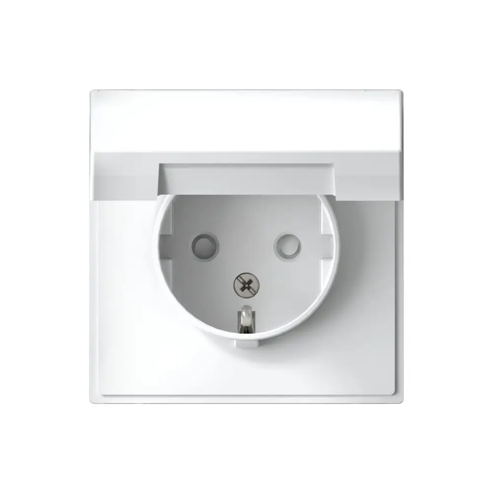 ARTGALLERY РОЗЕТКА с заземл. со шторк. с крышкой, 16А, IP20, механизм, БЕЛЫЙ