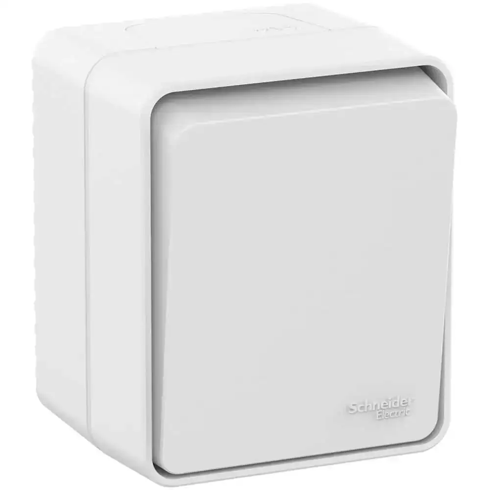 ATLASDESIGN PROFI IP54 О/У 1-клавишный ВЫКЛЮЧАТЕЛЬ, сх.1, 10АХ, БЕЛЫЙ - фото, цена в Минске