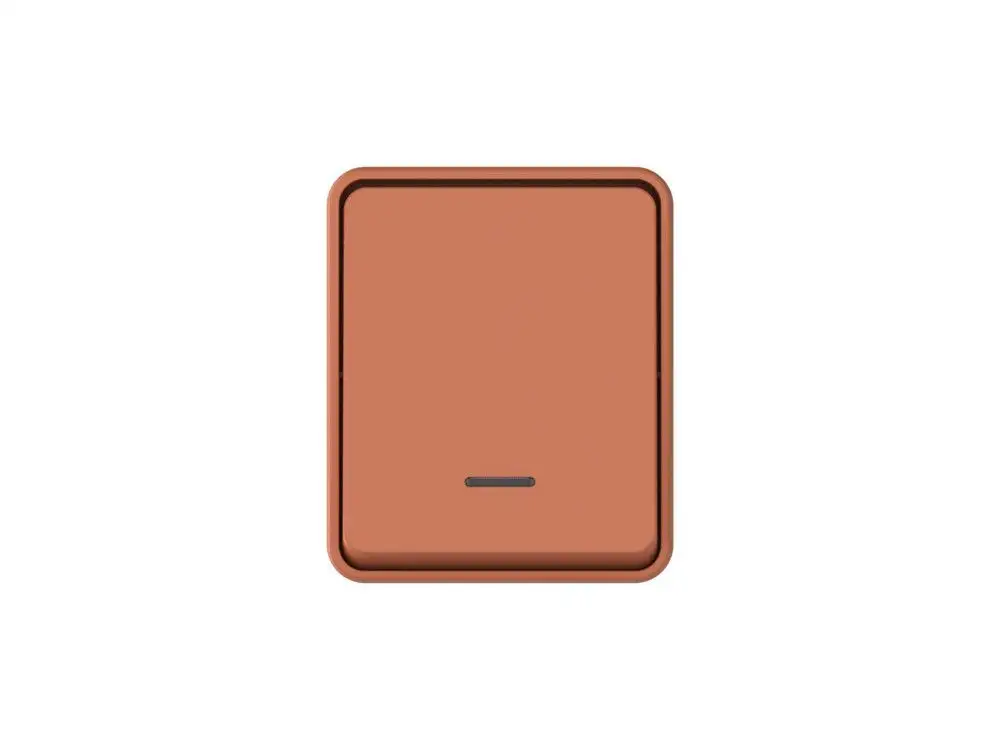 ATN547013 AtlasDesign PROFI IP54 О/У 1-клавишный ВЫКЛЮЧАТЕЛЬ с подсветкой 10 АХ, ТЕРРАКОТОВЫЙ - фото, цена в Минске