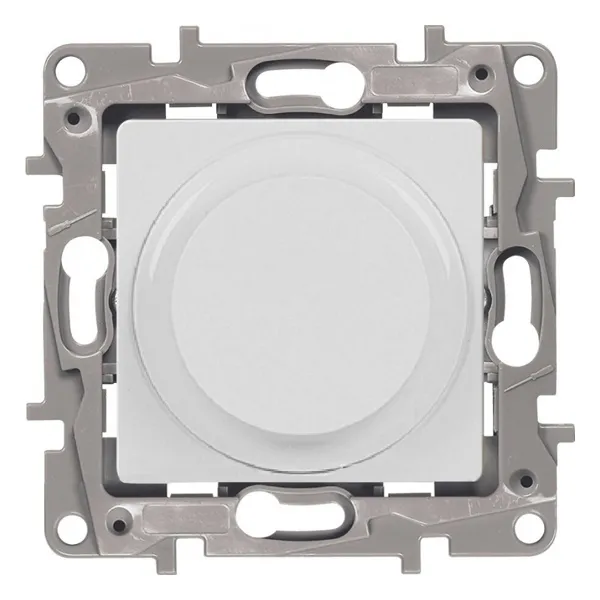 Etika - Светорегулятор с поворотной ручкой универсальный 300Вт без нейтрали (белый)