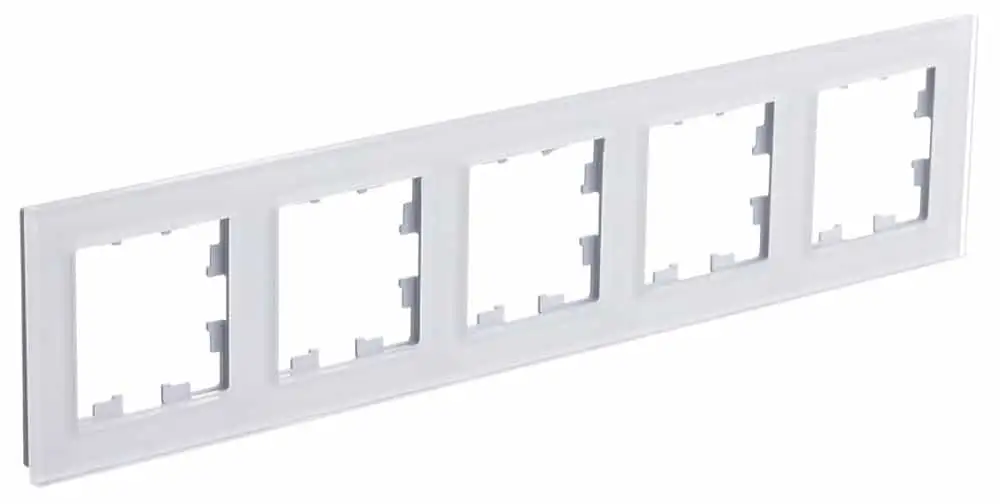 ATLASDESIGN NATURE 5-постовая РАМКА, ОРГАНИЧЕСКОЕ СТЕКЛО БЕЛЫЙ - фото, цена в Минске