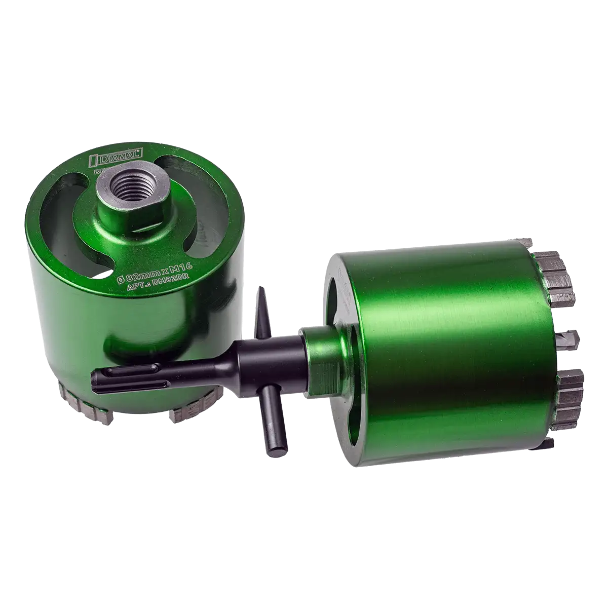 Коронка алмазная 82 мм M16 / SDS + DIAMAL DM82DR для работы с системой пылеудаления